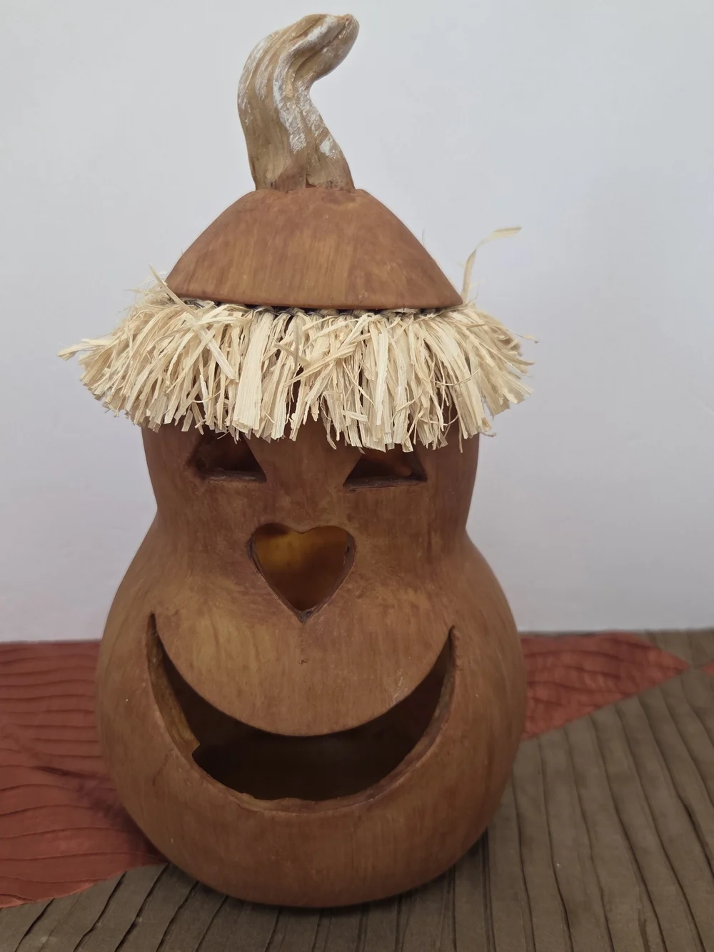 Sawyer Medium Size Lit Scarecrow Head Halloween Decor